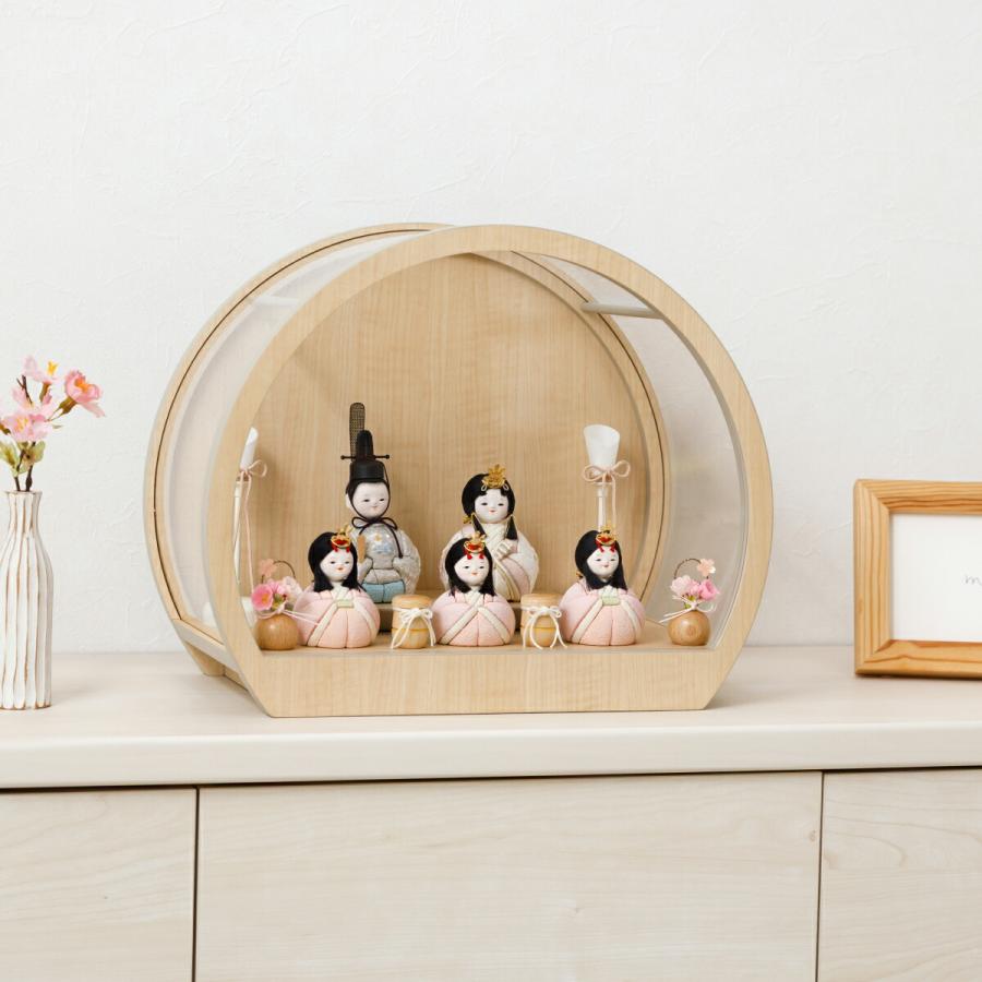 ぷりふあ 雛人形 ケース飾り コンパクト おしゃれ お雛様 かわいい 雛