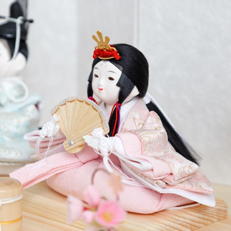 ぷりふあ 雛人形 おしゃれ コンパクト かわいい 衣 ちとせ ナチュラル