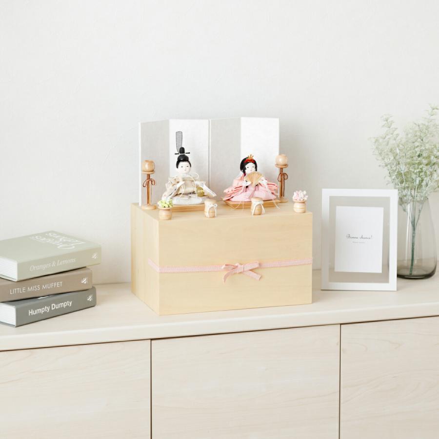 ぷりふあ 雛人形 収納飾り おしゃれ コンパクト かわいい 衣