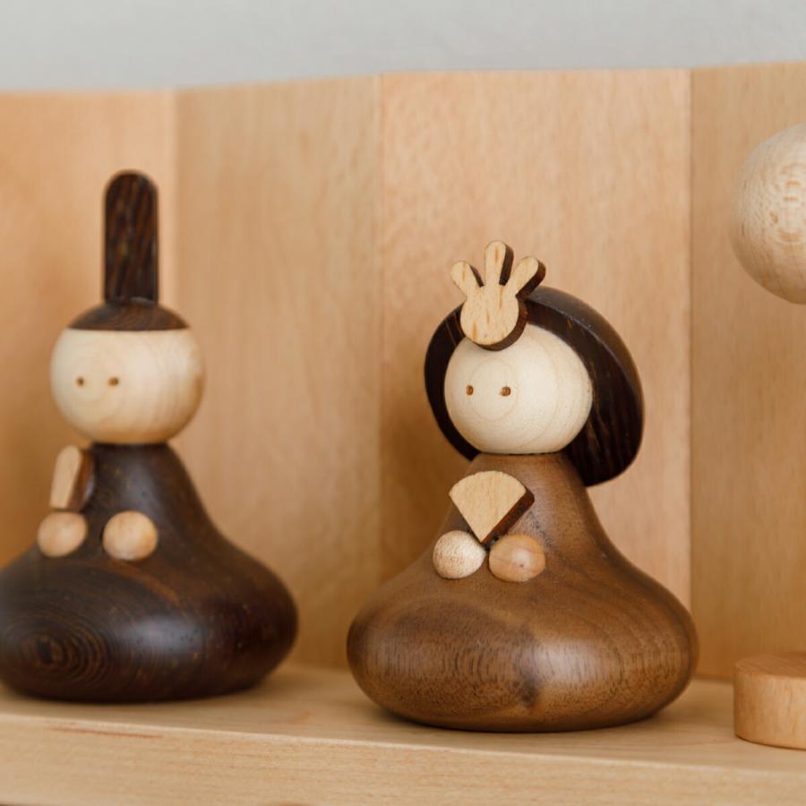 雛人形 木製 コンパクト おしゃれ かわいい ひな人形 親王 五人 小さい prefer MOKU 木製雛人形 sarisa 選べるオプションケース 選べるセット 段飾り ケース飾り | ぷりふあ | 08