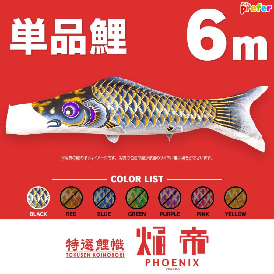 鯉のぼり こいのぼり ゴールド鯉 金太郎 登竜吹流し 5m 6点 ポール別売り