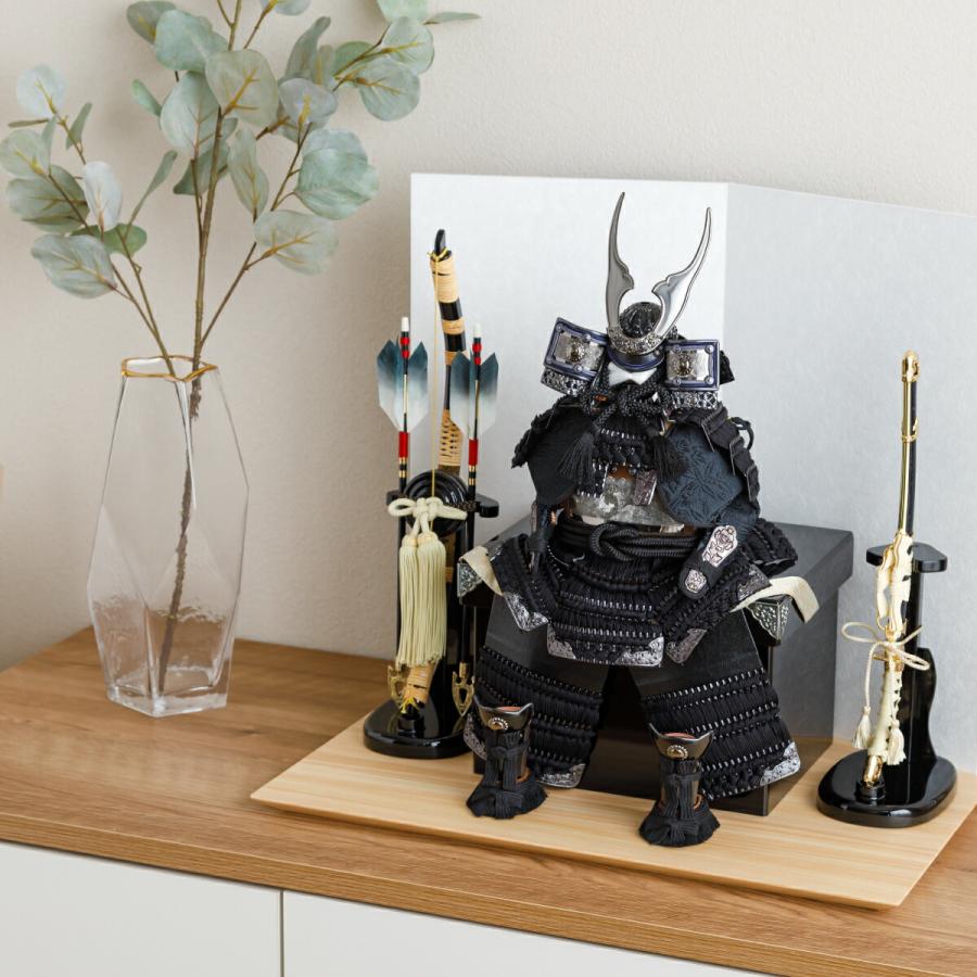 五月人形 コンパクト おしゃれ 鎧飾り モダン インテリア 5月人形 ぷりふあ五月人形 MATATAKI弓太刀RIKIセット 鎧9種類 初節句 男の子 子供の日 | ぷりふあ | 06