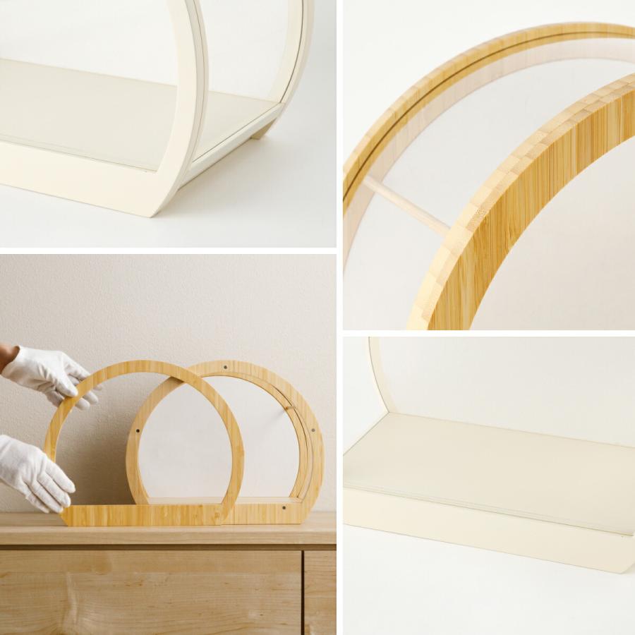 五月人形 ケース飾り コンパクト おしゃれ インテリア 兜 モダン 5月人形 最新 今どき 兜飾り ROITOKA 縁斗 丸型ケース飾り こどもの日 男の子 初節句 木製 | ぷりふあ | 17