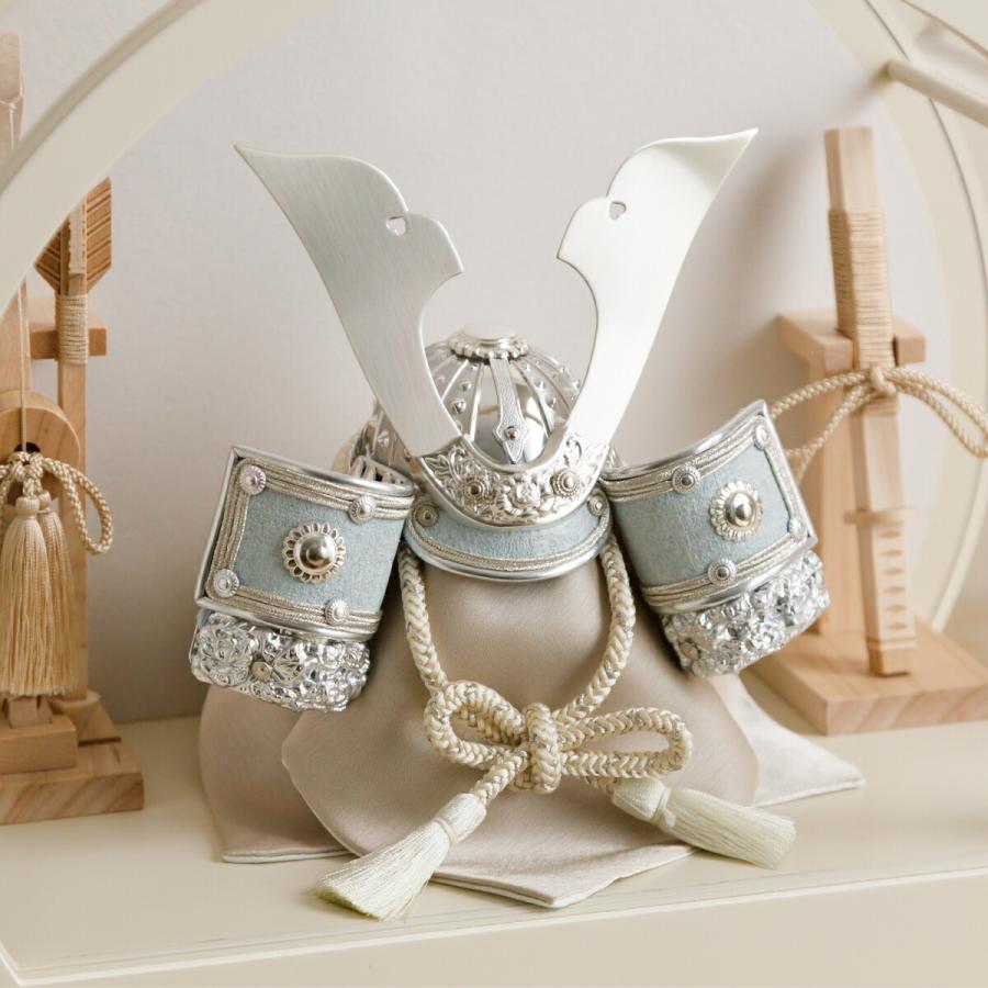 五月人形 ケース飾り コンパクト おしゃれ インテリア 兜 モダン 5月人形 最新 今どき 兜飾り ROITOKA 縁斗 丸型ケース飾り こどもの日 男の子 初節句 木製 | ぷりふあ | 02