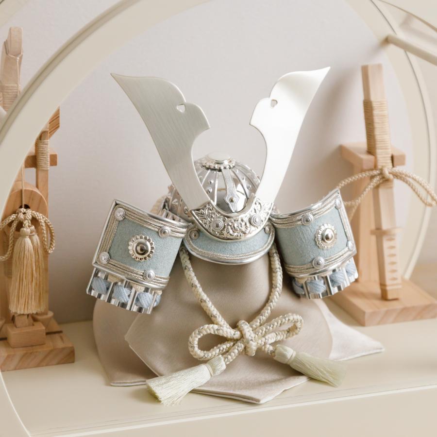 五月人形 ケース飾り コンパクト おしゃれ インテリア 兜 モダン 5月人形 最新 今どき 兜飾り ROITOKA 縁斗 丸型ケース飾り こどもの日 男の子 初節句 木製 | ぷりふあ | 02