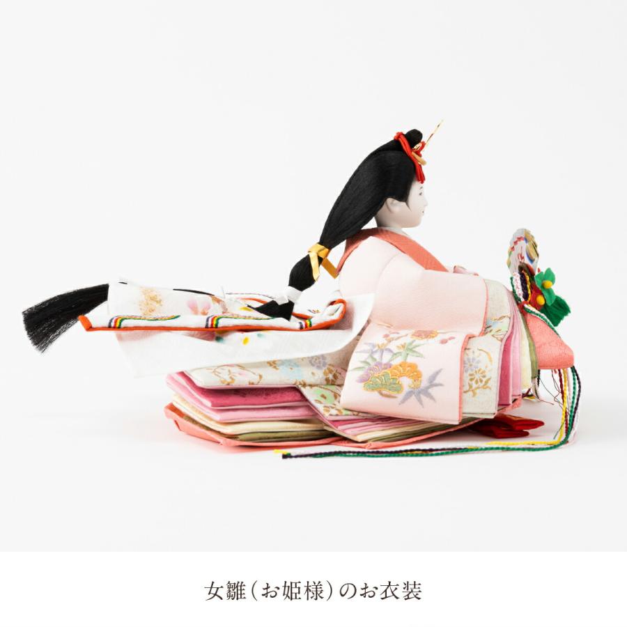雛人形 親王飾り おしゃれ コンパクト お雛様 かわいい 小出松寿 創作