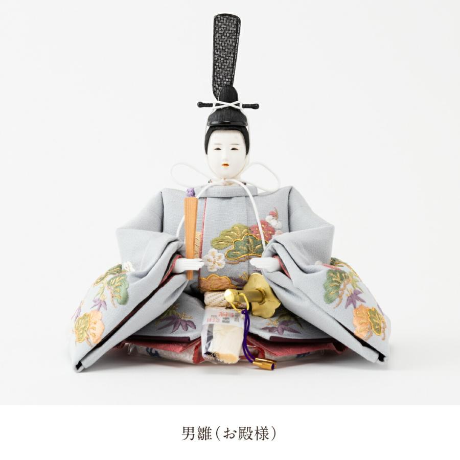 雛人形 親王飾り おしゃれ コンパクト お雛様 かわいい 小出松寿 創作