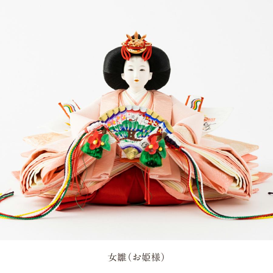 雛人形 親王飾り おしゃれ コンパクト かわいい 小出松寿 創作雛 京