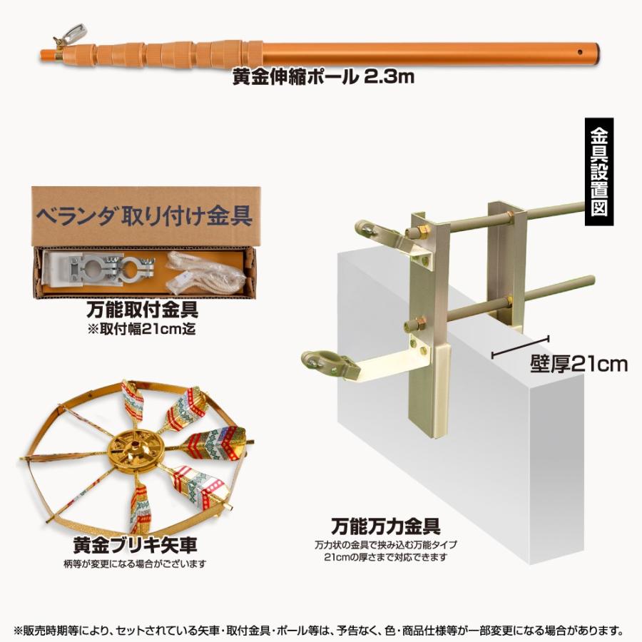 ぷりふあ 鯉のぼり ベランダ用 こいのぼり 彩光鯉 SIRIUS 1.2m 7点