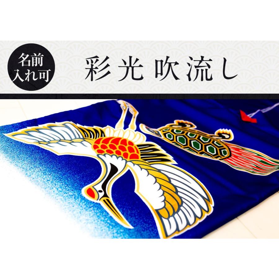 鯉のぼり 庭用 こいのぼり 彩光鯉 SIRIUS 4m 6点セット 庭園 大型セット ポール 別売の画像