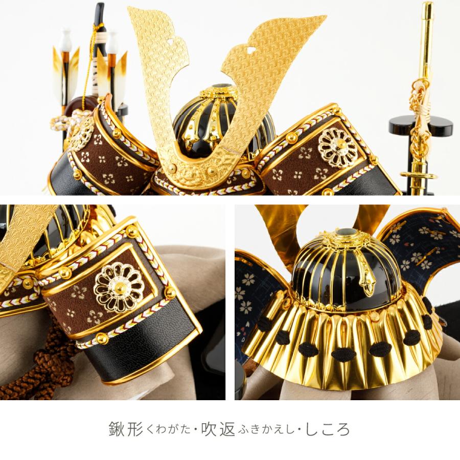 五月人形 コンパクト おしゃれ ケース飾り 兜飾り 5月人形 モダン インテリア ROITOKA TATSUKI 丸型ケース 選べる2種類のケース飾り | ブランド登録なし | 12