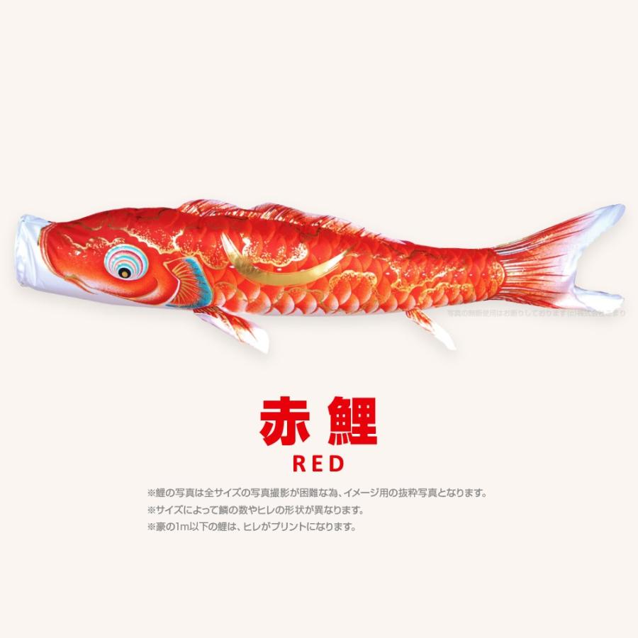 こいのぼり 単品 豪 2m 単品鯉 黒 赤 青 緑 紫 ピンクの画像