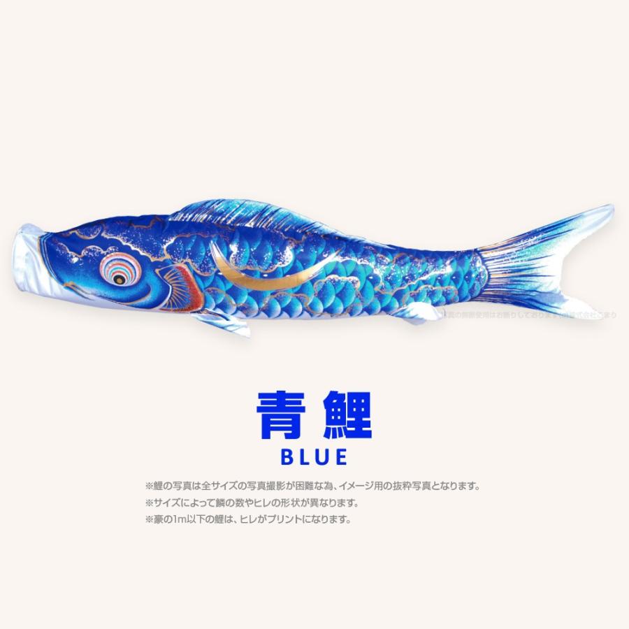 こいのぼり 単品 豪 2m 単品鯉 黒 赤 青 緑 紫 ピンクの画像