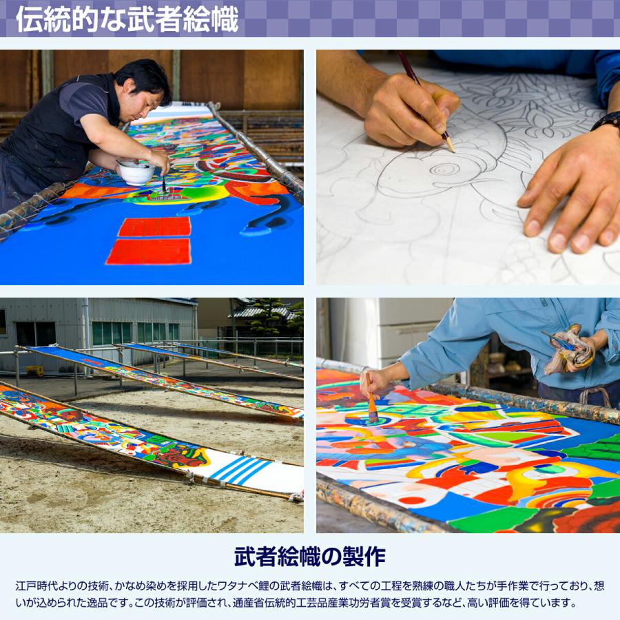 鯉のぼり 庭用 こいのぼり 錦鯉 手描き本染め鯉のぼり 天 4.5m 2間半 7