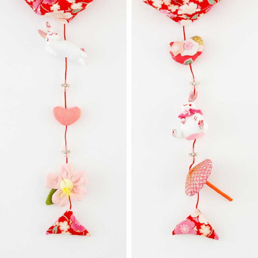 つるし雛 吊るし雛 雛人形 ひな人形 お雛様 うさぎっ子 赤 おひなさま