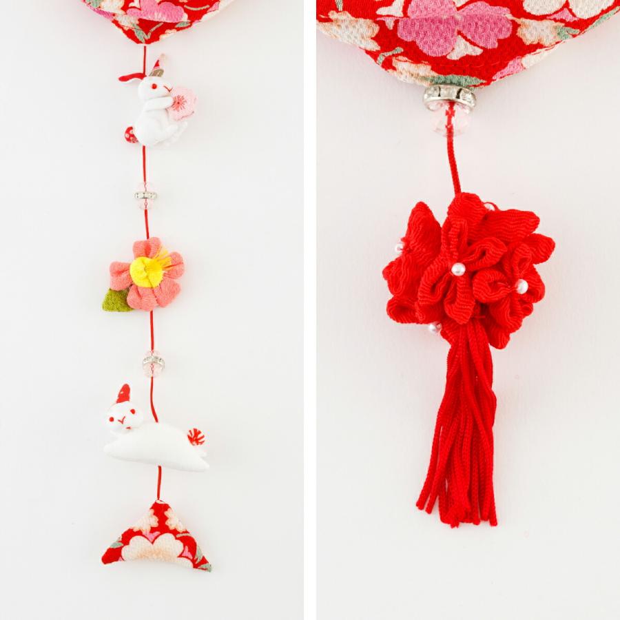 つるし雛 吊るし雛 雛人形 ひな人形 お雛様 うさぎっ子 赤 おひなさま