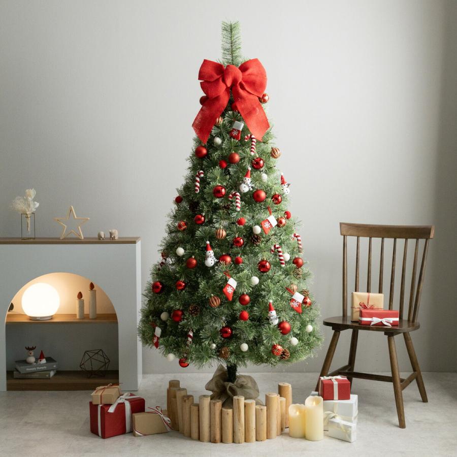 ツリートッパーリボン おしゃれ かわいい 北欧 装飾 クリスマス用 飾り ツリートップ 豪華 選べる色とサイズ 赤/白 S/L 麻 フリーサイズ | ブランド登録なし | 10