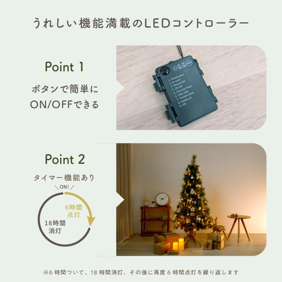 クリスマスツリー 木製 オーナメント付き 120cm 150cm 天然木 飾り