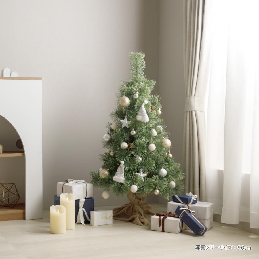 クリスマスツリー オーナメント付き 90cm 120cm 150cm 選べる 飾り 赤 白 かわいい ツリーセット LEDライト ツリースカート 足隠し | ブランド登録なし | 19