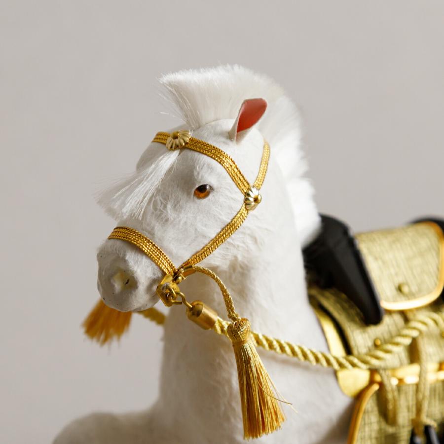 五月人形 飾り馬 小物 おしゃれ コンパクト 馬甲飾り 若葉の馬 6号