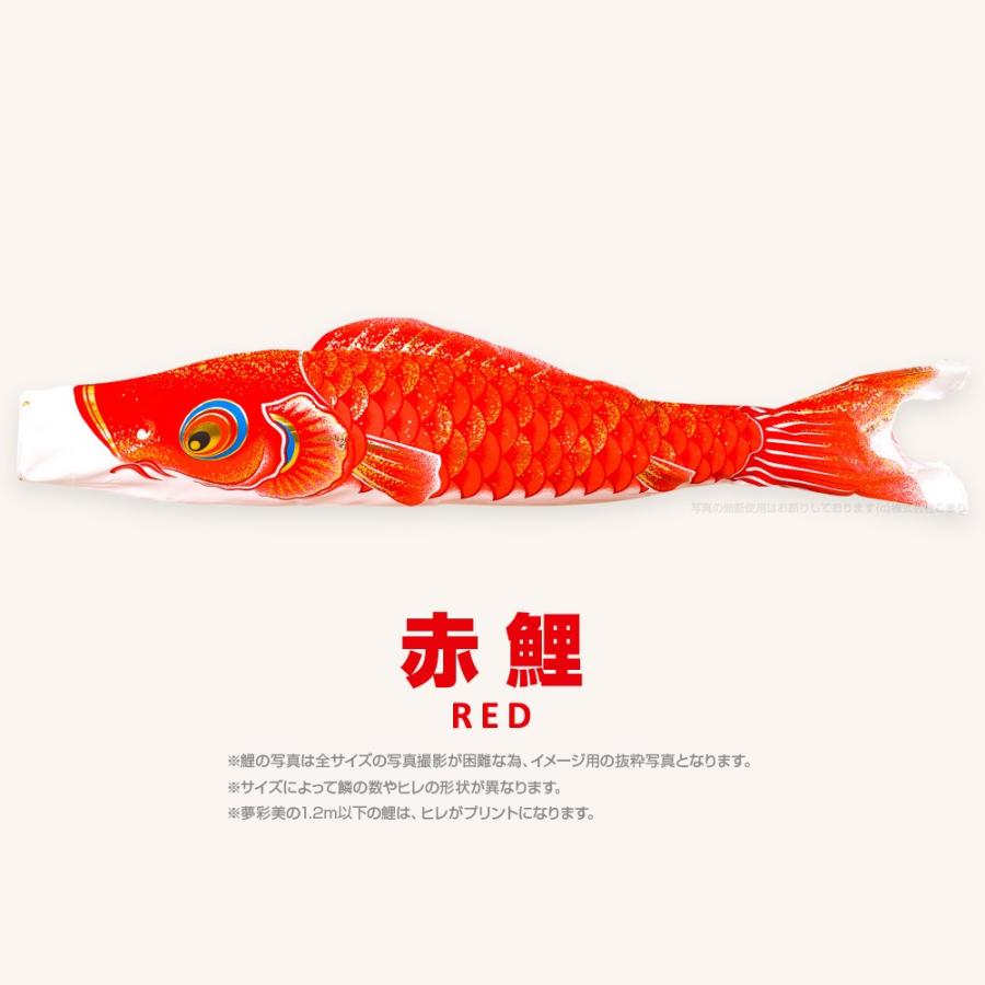 こいのぼり 単品 夢・彩・美 4m 単品鯉の画像