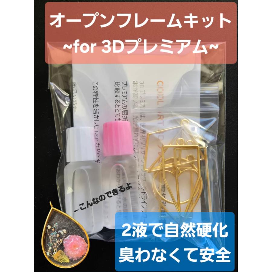 3Dプレミアム手作りキット オープンフレームキット　７種フレーム　金 | 
