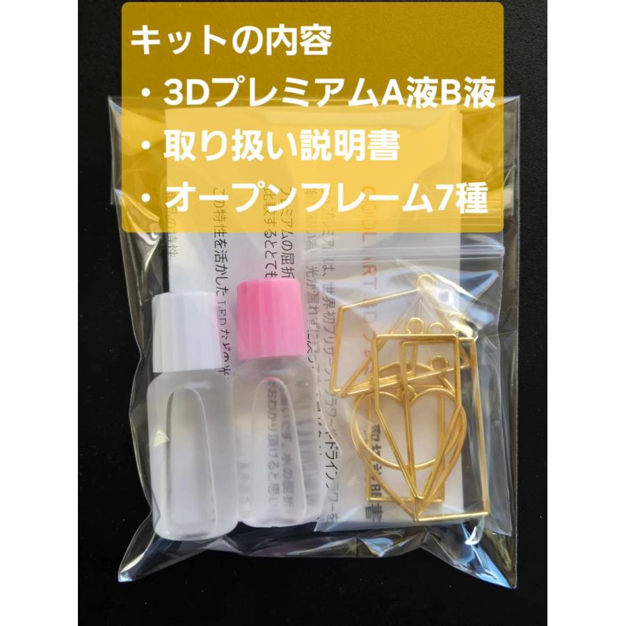 3Dプレミアム手作りキット オープンフレームキット　７種フレーム　金 |  | 01