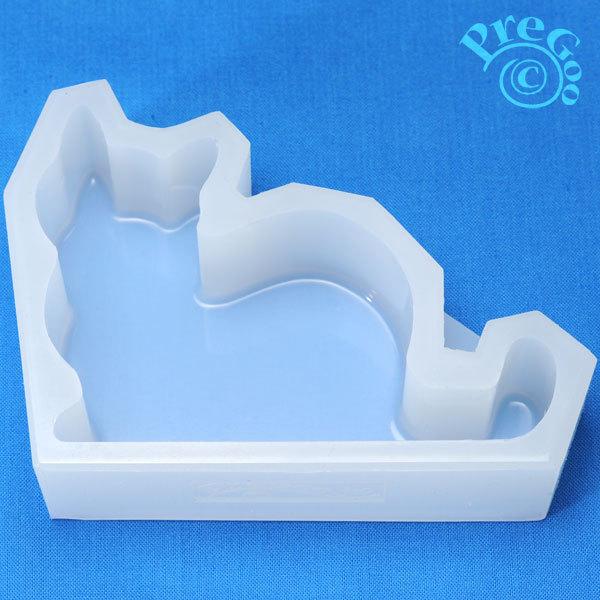 レジン用 シリコンモールド スマホスタンド 猫 ねこ 鏡面仕上げ クリア