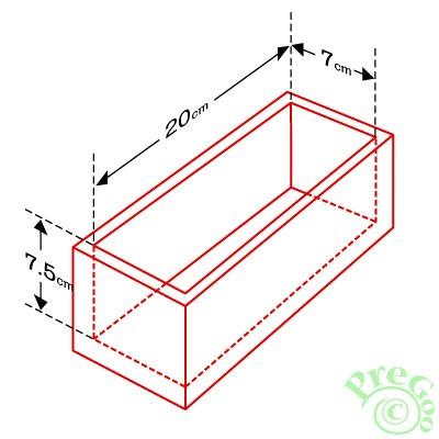 手作り石鹸型 7cm角牛乳サイズ／四角のシリコンモールド : プリティ