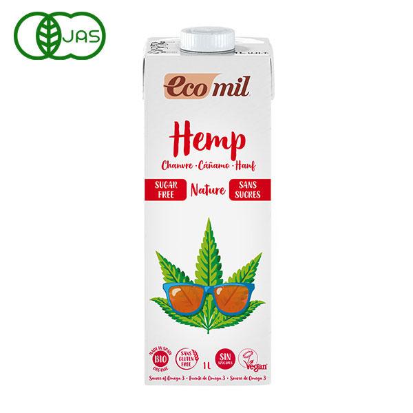 EcoMil（エコミル）有機ヘンプミルク ストレート（無糖）1000ml | 