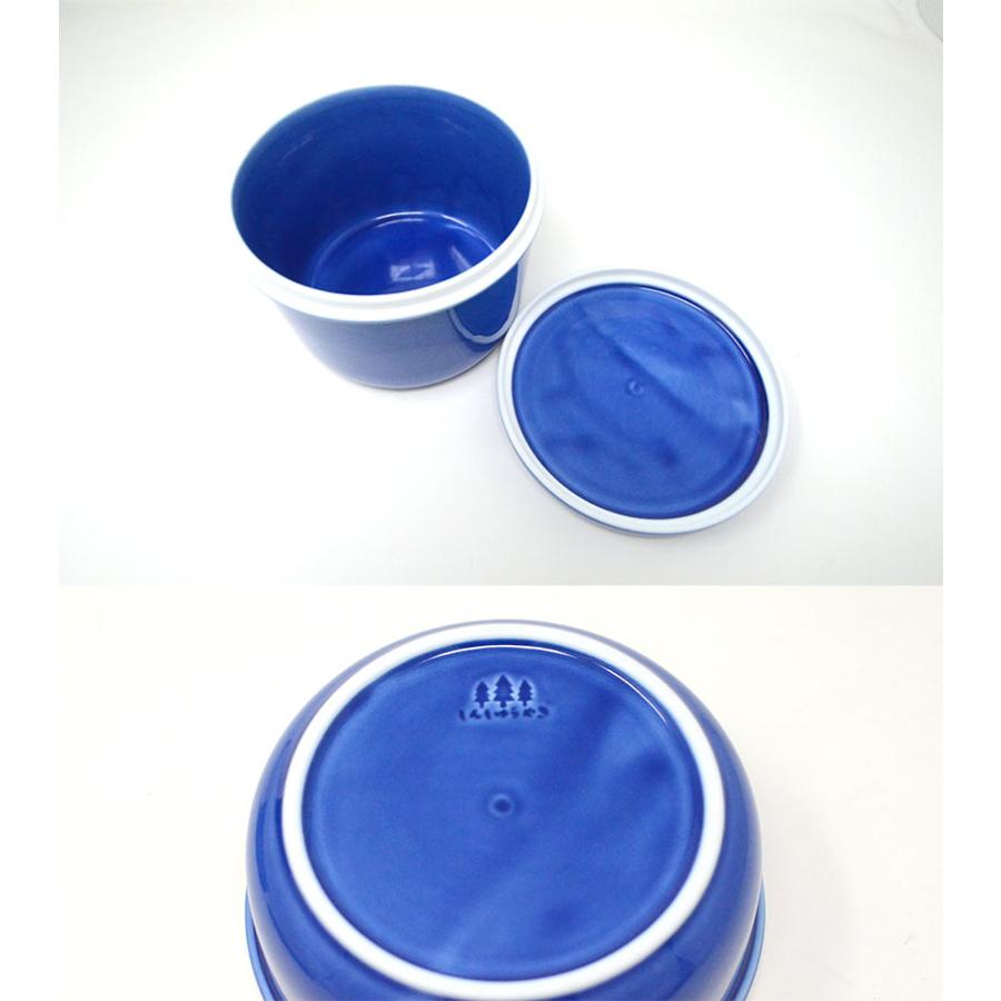 森修焼（しんしゅうやき） 保存容器 大／瑠璃色 : プレマシャンティ