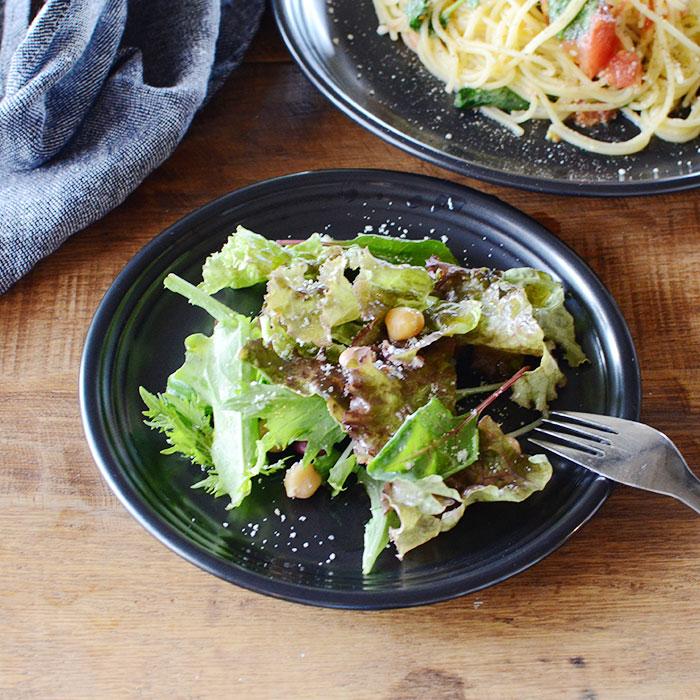 森修焼（しんしゅうやき） プレート Mサイズ マットブラック