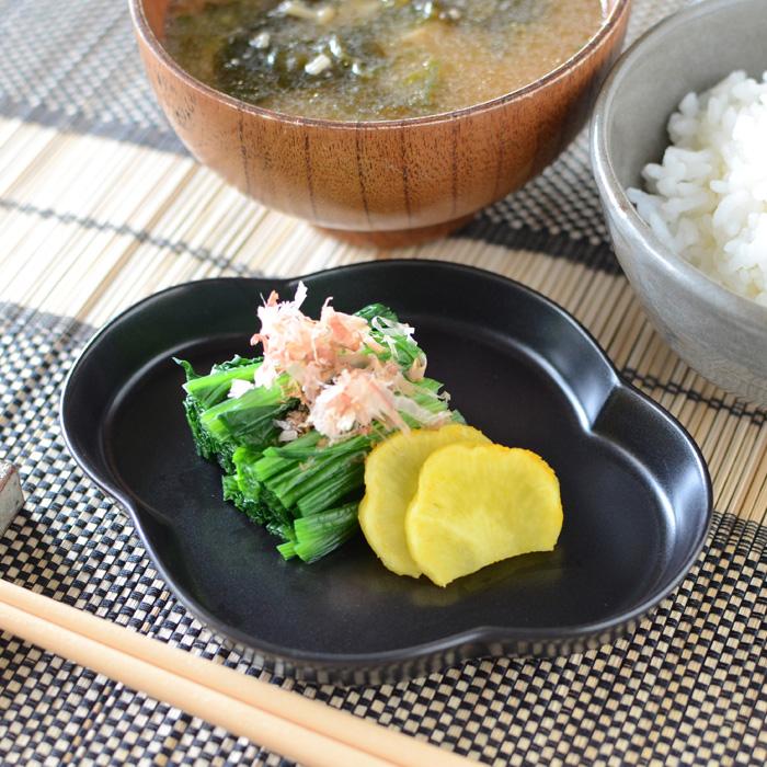 森修焼　ブラック　黒　取り皿　お皿　小鉢　豆皿 森修焼ブラック黒取り皿お皿小鉢豆皿