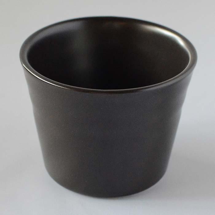 森修焼（しんしゅうやき） そばちょこ マットブラック |  | 01