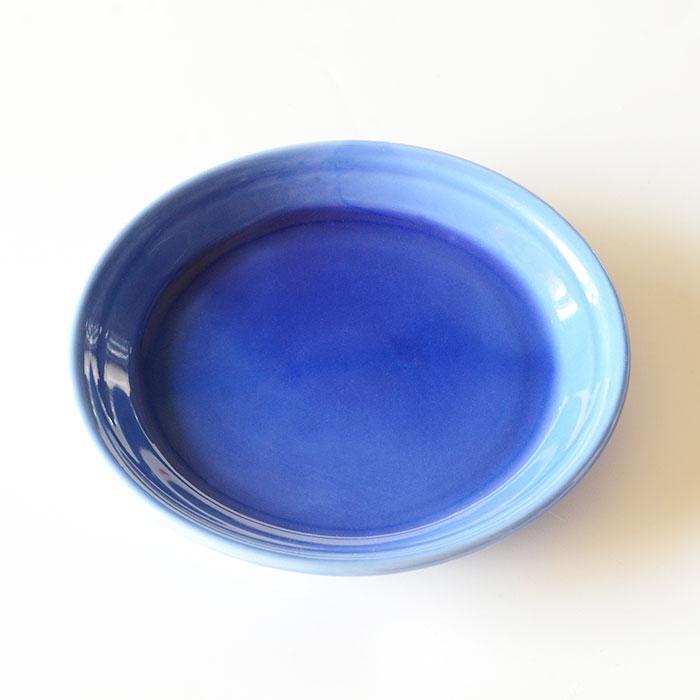 森修焼（しんしゅうやき） プレート Sサイズ 瑠璃色（森修焼×プレ