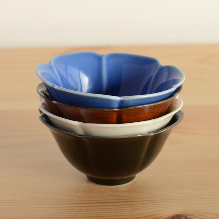 森修焼（しんしゅうやき） 輪花小鉢 黒 |  | 03