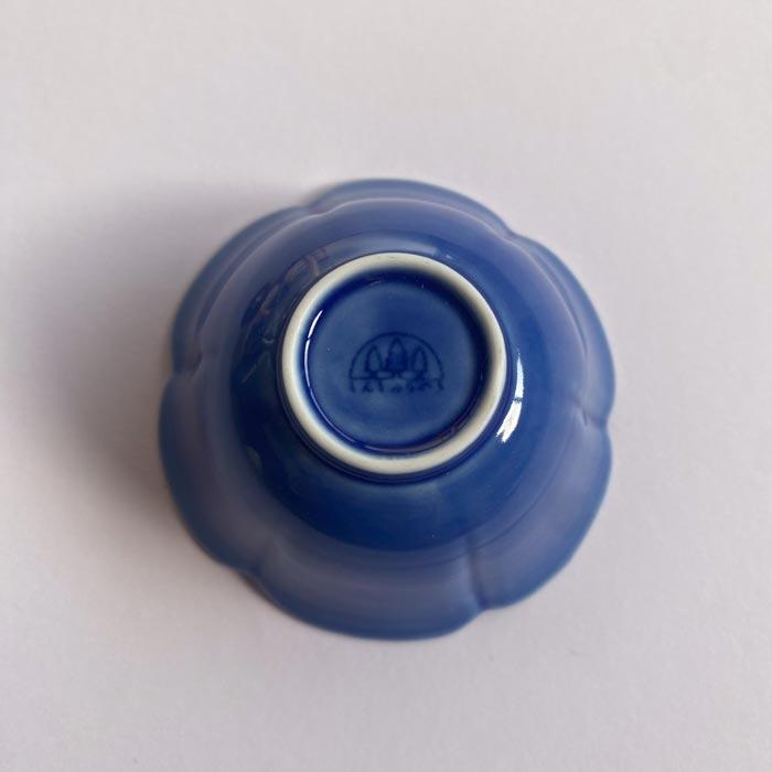 森修焼（しんしゅうやき） 輪花小鉢 瑠璃色 |  | 02