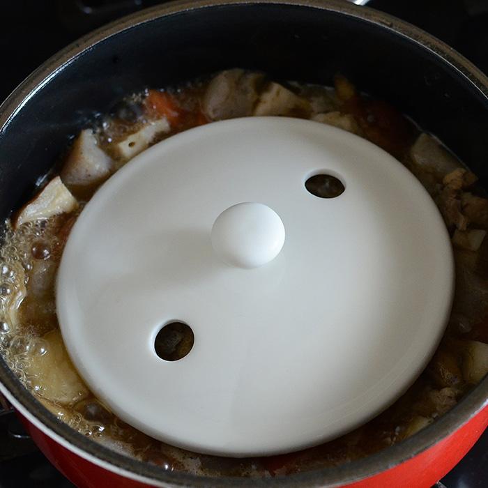 森修焼（しんしゅうやき） 落とし蓋 フラワーオブライフ | 