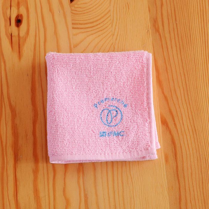 プレマルシェ×IFMC.（イフミック）どこでも温泉ハンカチ ピンク | 