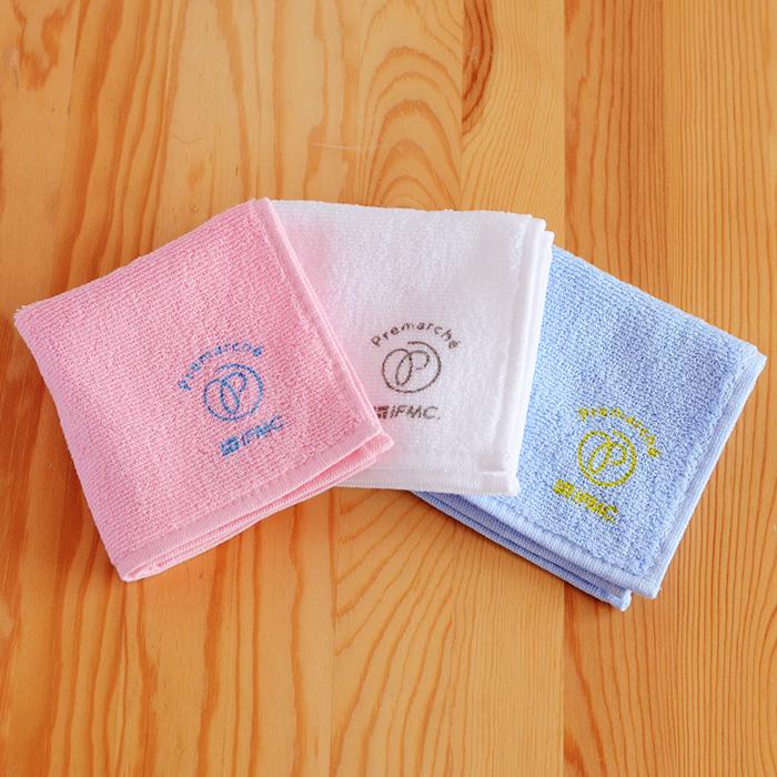 プレマルシェ×IFMC.（イフミック）どこでも温泉ハンカチ ピンク |  | 03