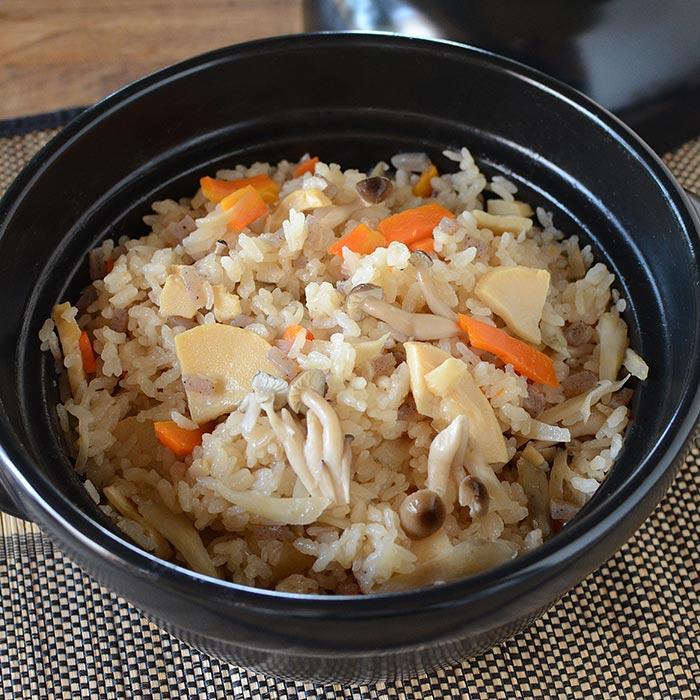 森修焼（しんしゅうやき） 味鍋（土鍋）2合炊き 黒 : プレマシャンティ