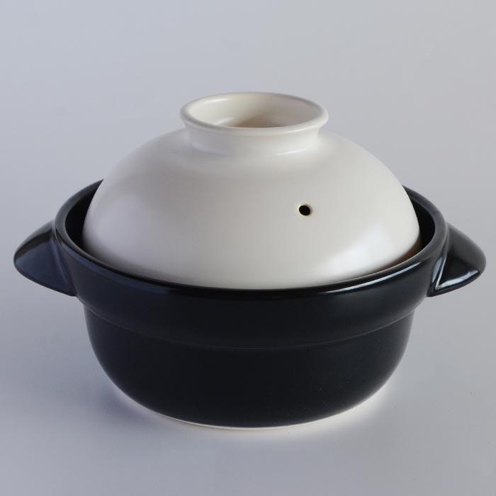 森修焼（しんしゅうやき） 味鍋（土鍋）2合炊き バイカラー |  | 01