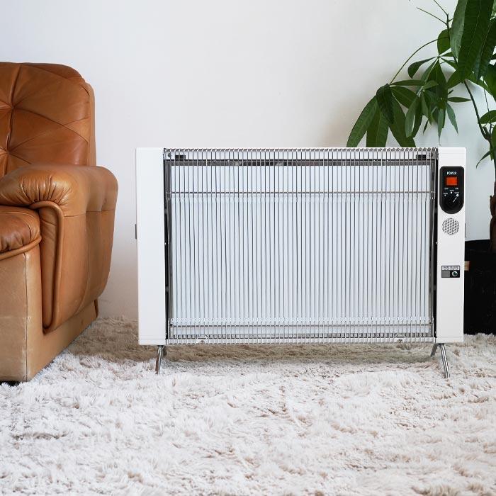 【プレマ限定モデル】 遠赤外線セラミックパネルヒーター サンラメラ with フラワーオブライフ 1200W ミルキーホワイト（1221型）【豪華特典付】 |  | 01