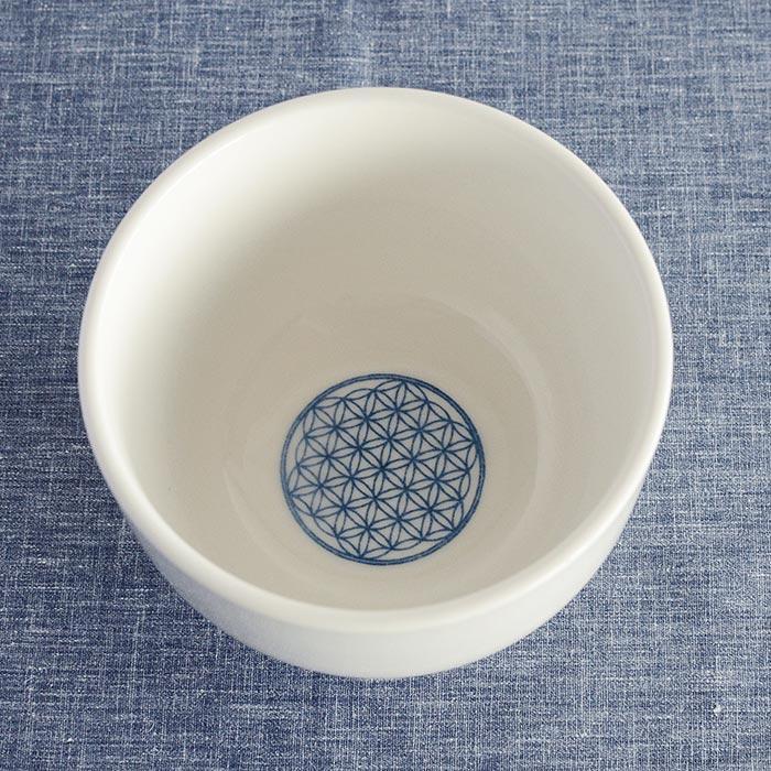 森修焼（しんしゅうやき） フラワーオブライフ   汁わん W105×H70mm |  | 01