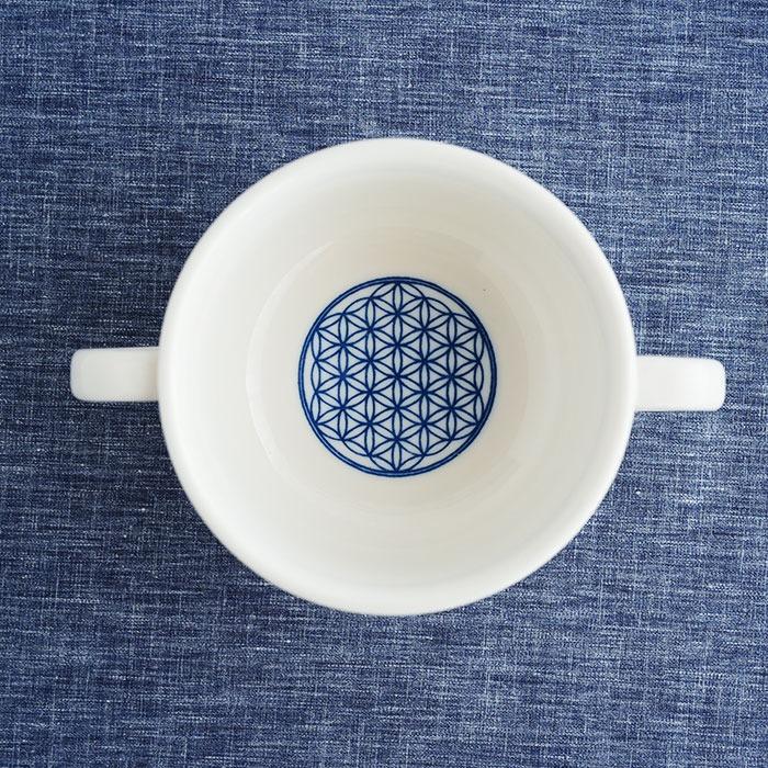 森修焼（しんしゅうやき） 両手マグ フラワーオブライフ |  | 01