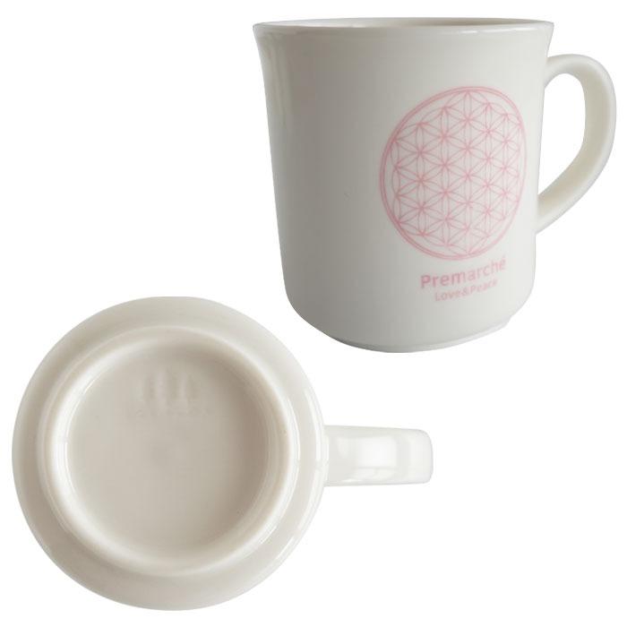 森修焼（しんしゅうやき） プレマルシェ フラワーオブライフ マグカップ ロゴカラー：ピンク |  | 02