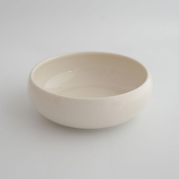 森修焼（しんしゅうやき） らくらくボウル アイボリー/L | 