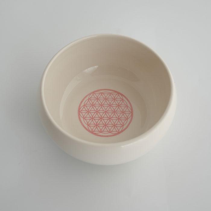 森修焼（しんしゅうやき） らくらくボウル フラワーオブライフ・ピンク/M |  | 01