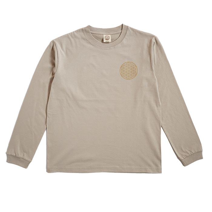 Prema ベージュ ロングスリーブ Tシャツ Sサイズ Premarche（プレマルシェ） ボディバランス・オーガニックコットン