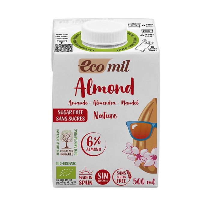 EcoMil（エコミル） 有機アーモンドミルク無糖 500ml×1本 | 